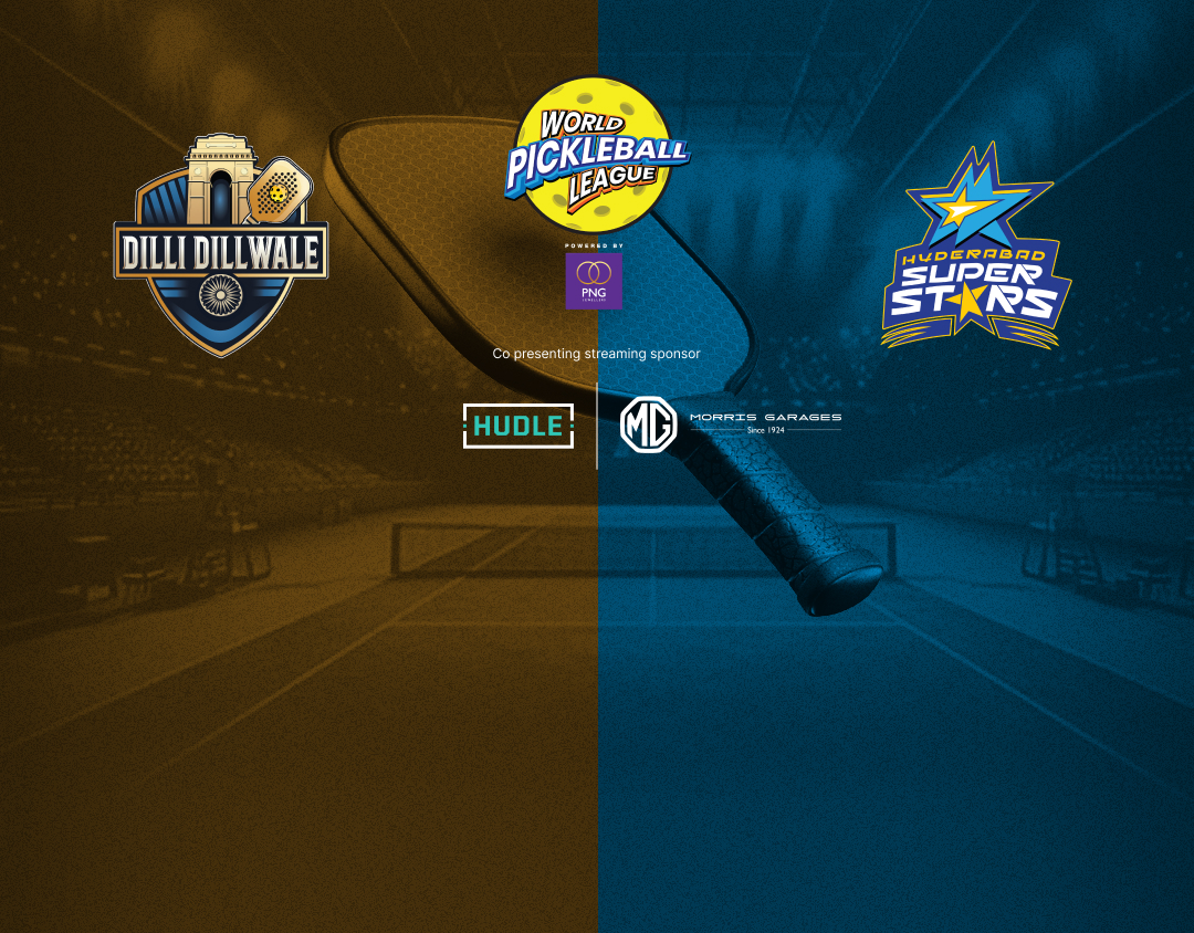 Match #12 of world pickleball league banner