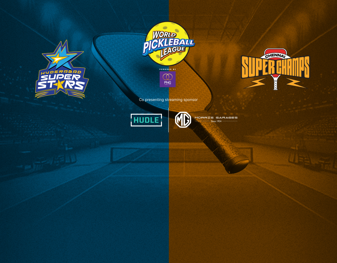 Match #15 of world pickleball league banner