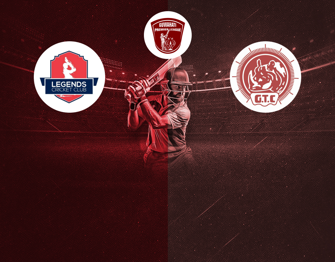 Match 1 of guwahati premier league, 2025: legend sporting club vs gauhati town club banner