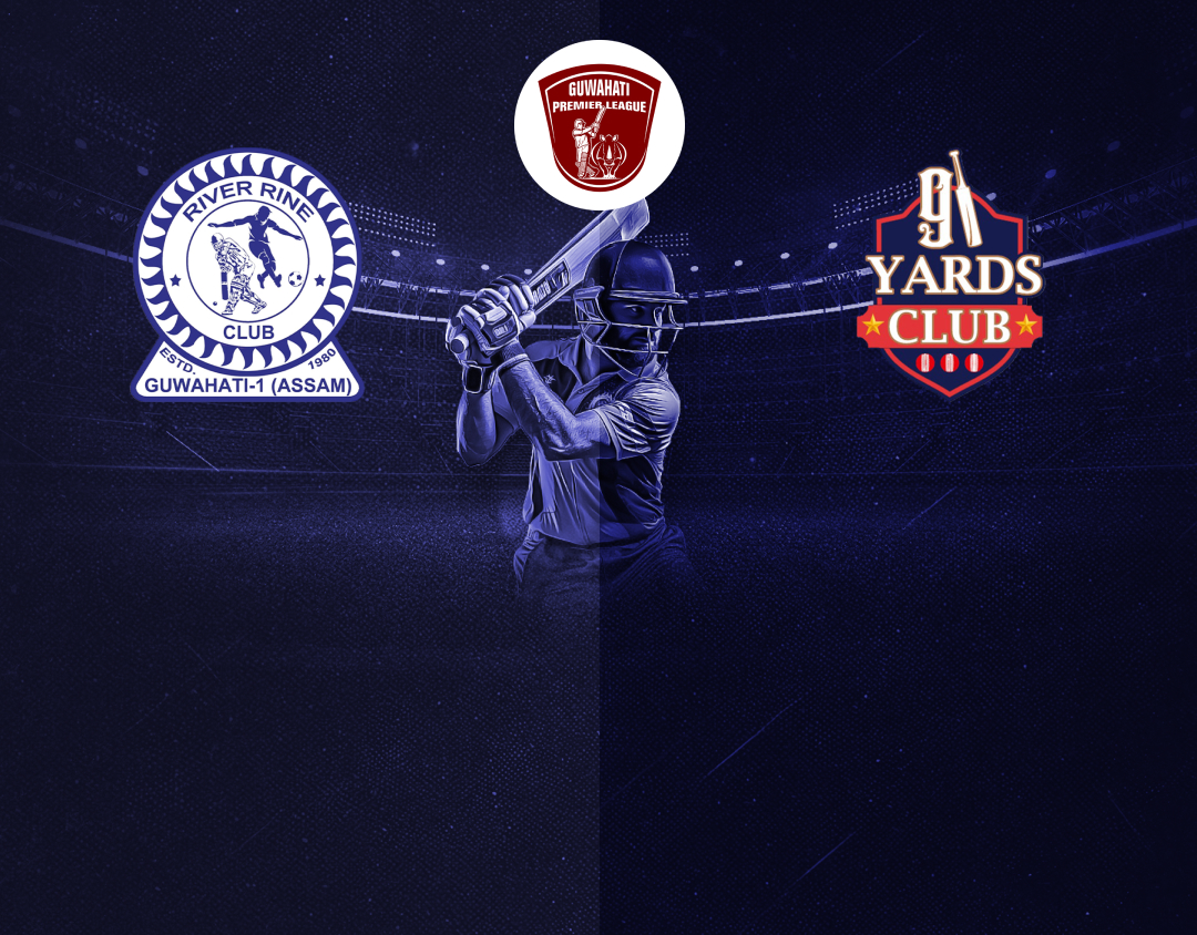 Match 15 of guwahati premier league, 2025: river rine club vs 91 yards club banner