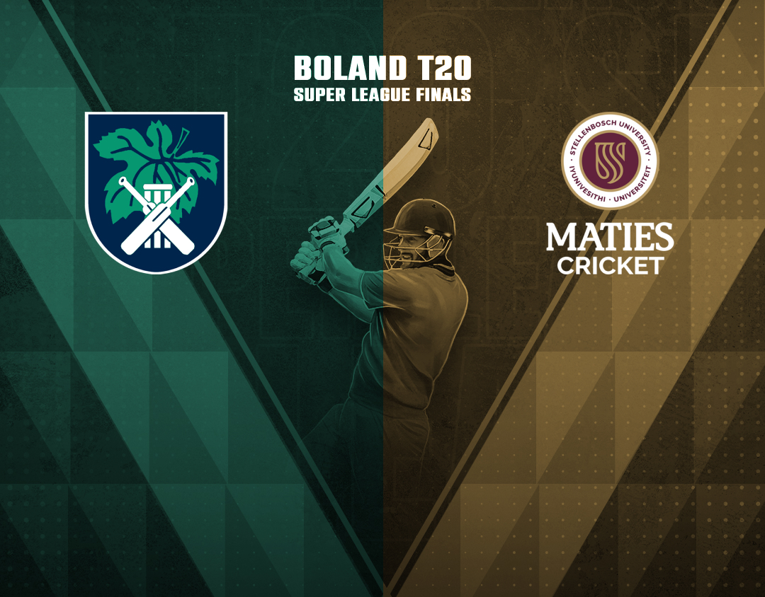 1st semi-final of boland t20 super league finals, 2025: paarl cc vs maties cricket club banner