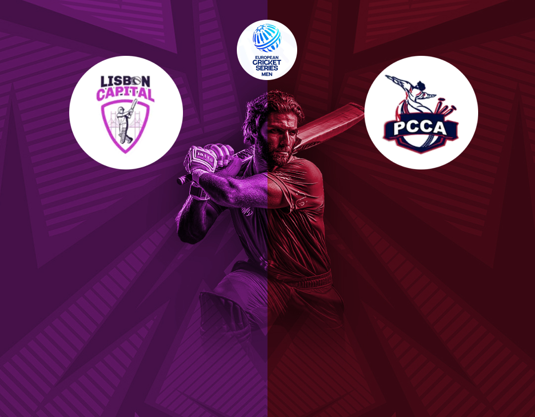 Match 10 of ecsn portugal, 2025: lisbon capitals vs punjab cc amadora banner