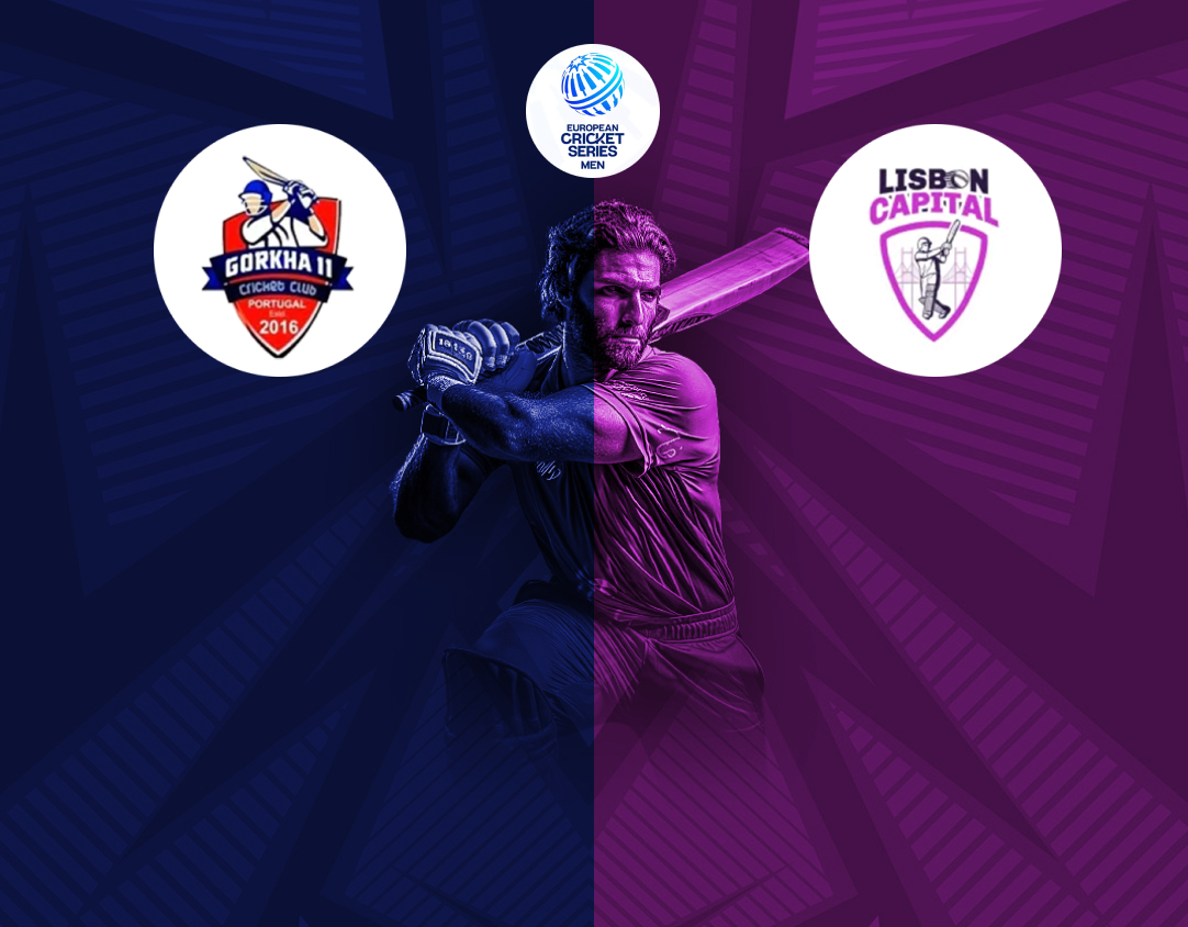 Match 18 of ecsn portugal, 2025: gorkha xi vs lisbon capitals banner