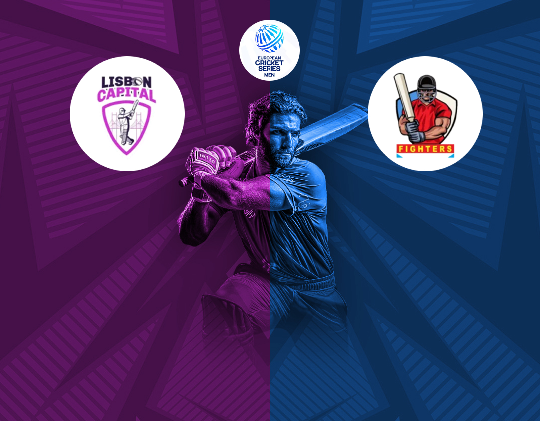 Match 26 of ecsn portugal, 2025: lisbon capitals vs fighters cc banner