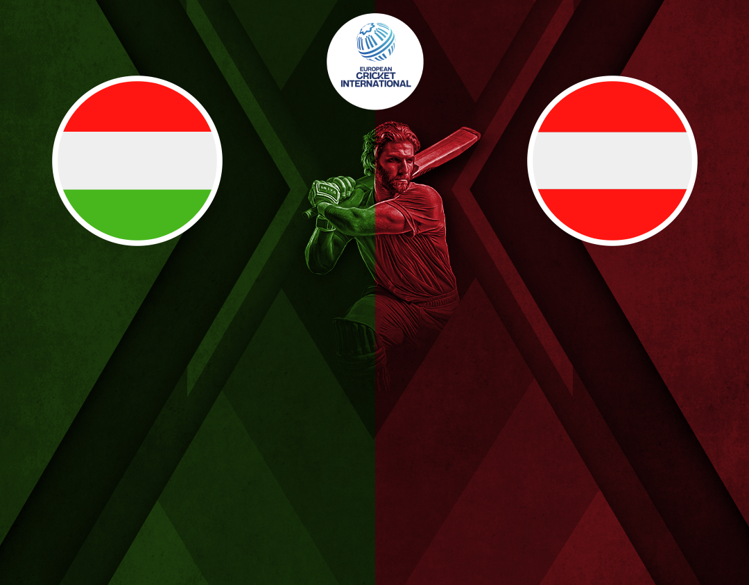 Match 3 of eci malta, 2025: hungary vs austria banner