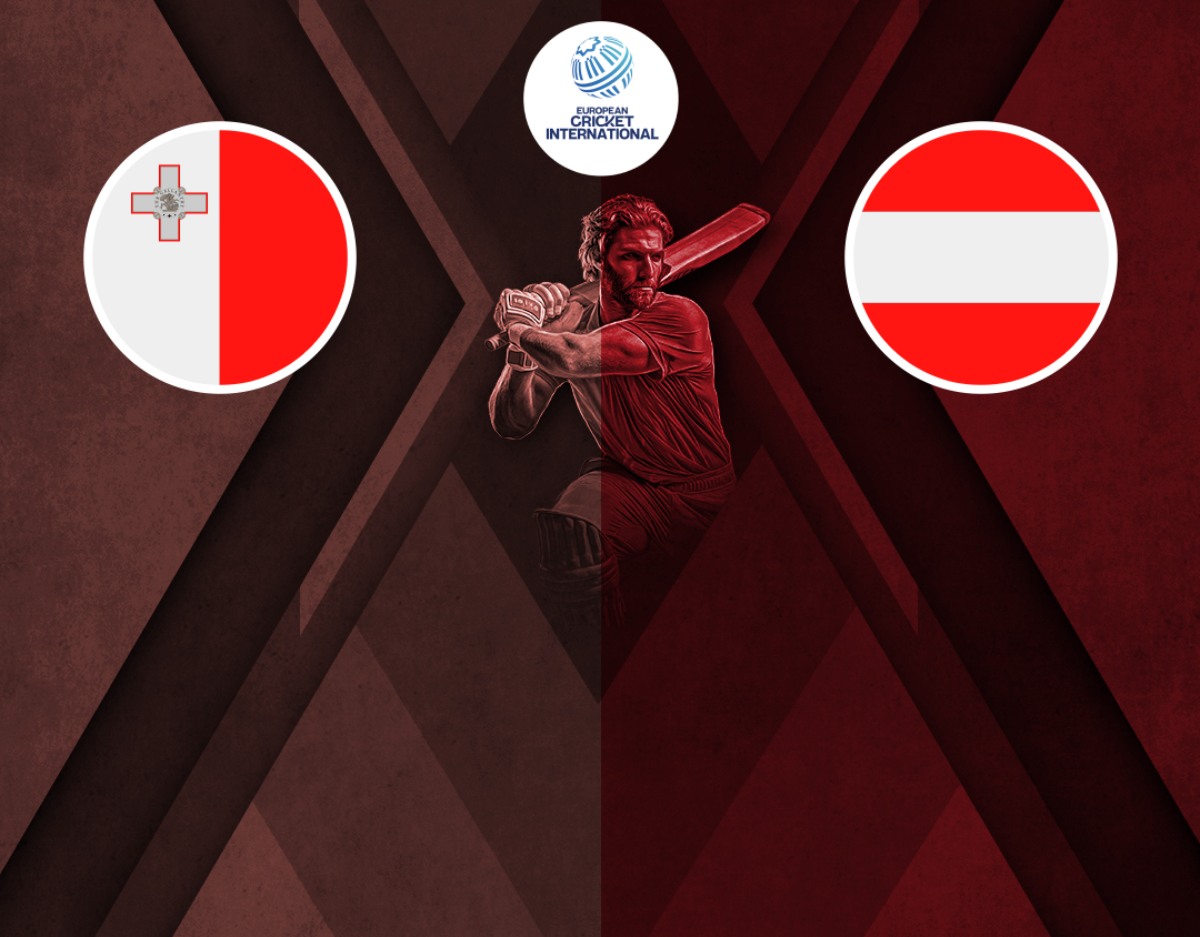 Match 4 of eci malta, 2025: malta vs austria banner