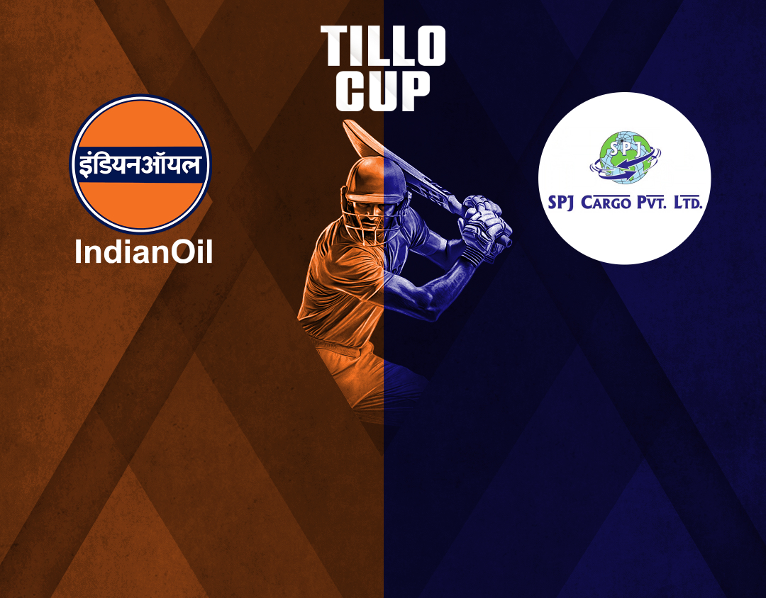 Match 12 of tillo cup, 2025: indian oil vs spj cargo banner