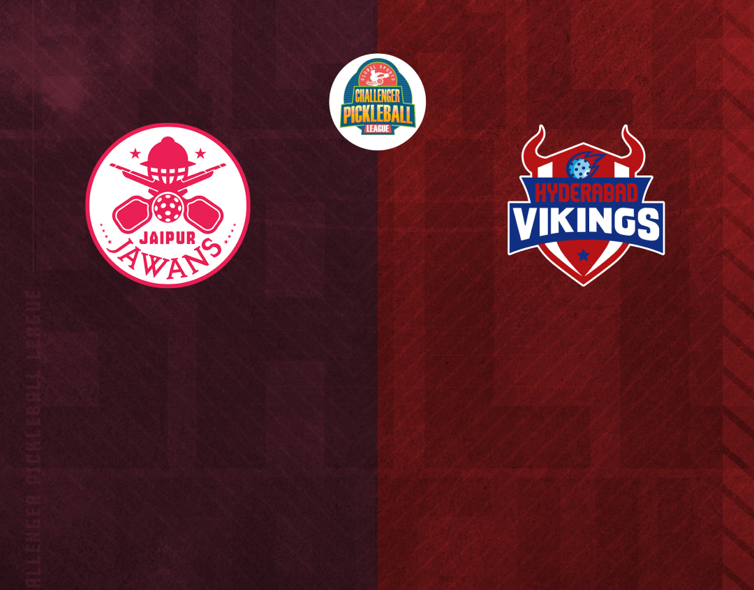 Match #1 of challenger pickleball league banner