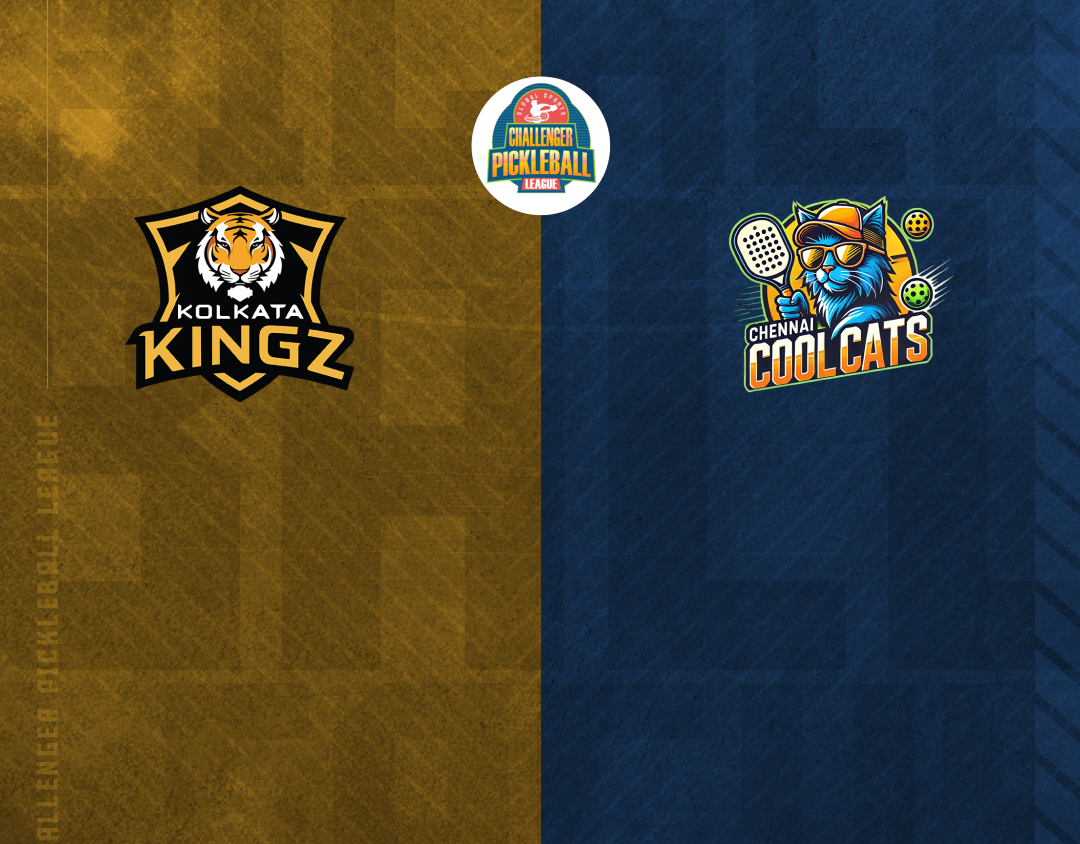 Match #3 of challenger pickleball league banner