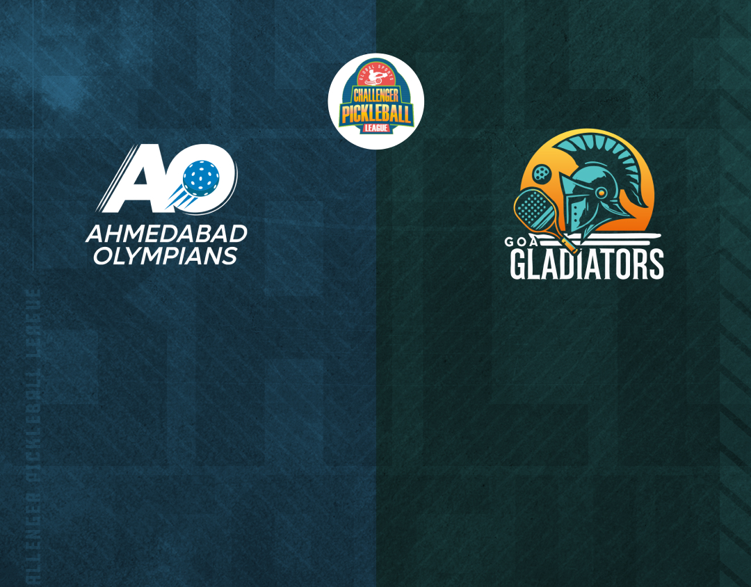 Match #8 of challenger pickleball league banner