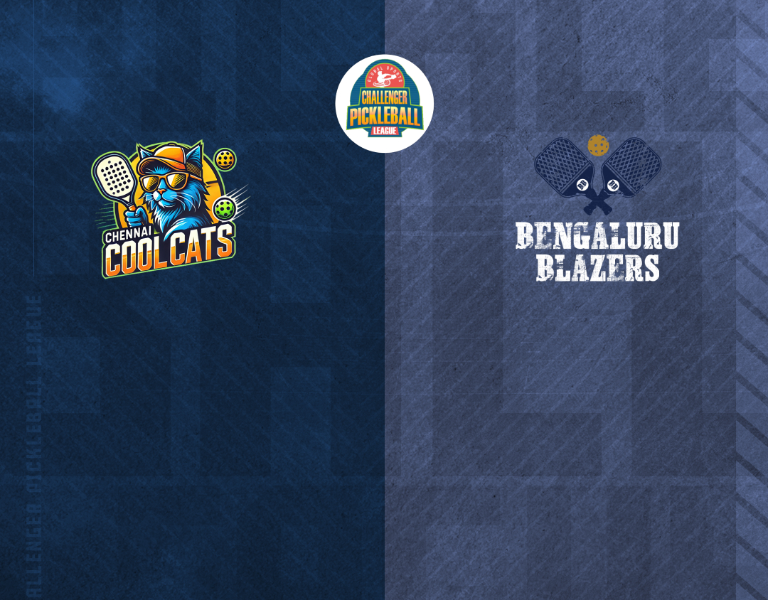 Match #9 of challenger pickleball league banner