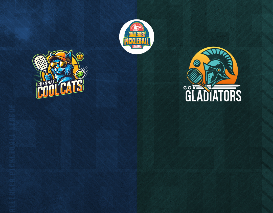 Match #13 of challenger pickleball league banner