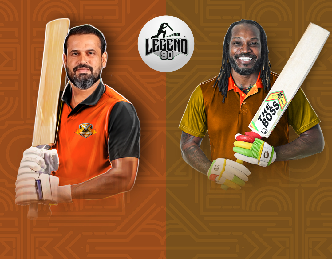 Match 3 of legend 90, 2025: gujarat samp army vs big boys banner