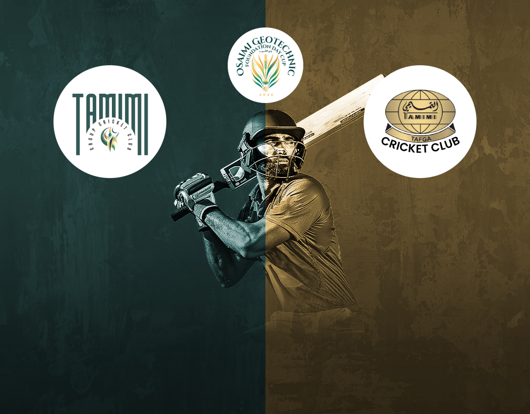 Match 8 of saudi foundation t20 cup, 2025: tamimi group vs tafga cc banner