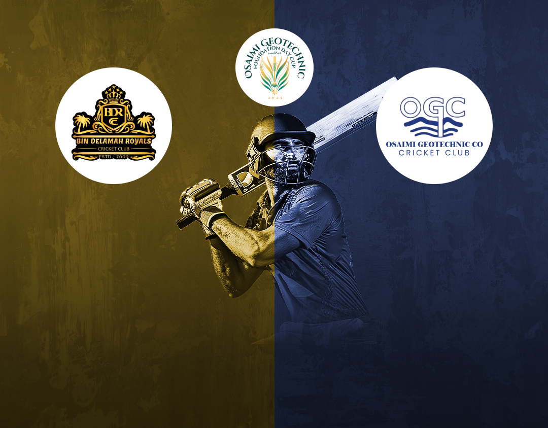 Match 6 of saudi foundation t20 cup, 2025: bin dilmah vs ogc pan gulf banner