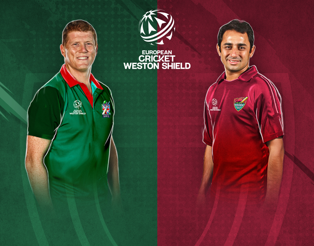 Match 22 of weston shield, feb 2025: british and irish xi vs asian xi banner