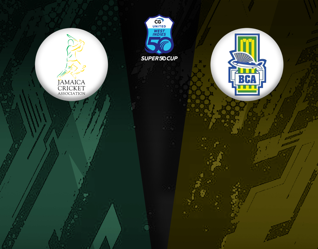Match #9 of cg united women's super50 cup, 2025: jamaica women vs barbados women banner