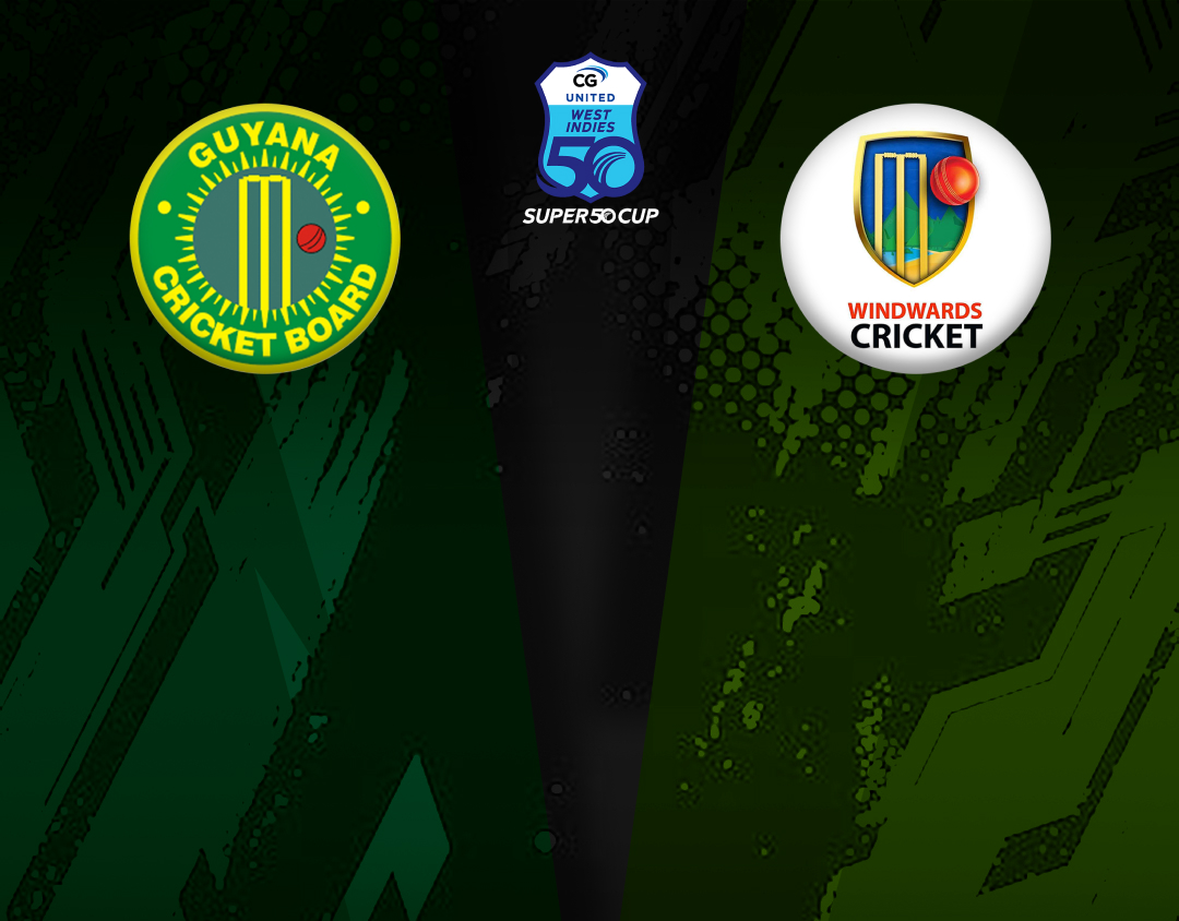 Match 11 of cg united women's super50 cup, 2025: guyana women vs windward islands women banner