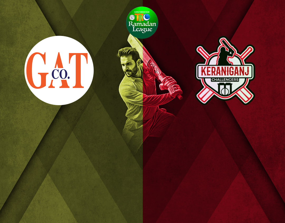 Match 3 of kcc t10 anjum raza shah ramadan trophy, 2025: gat vs keraniganj challengers banner