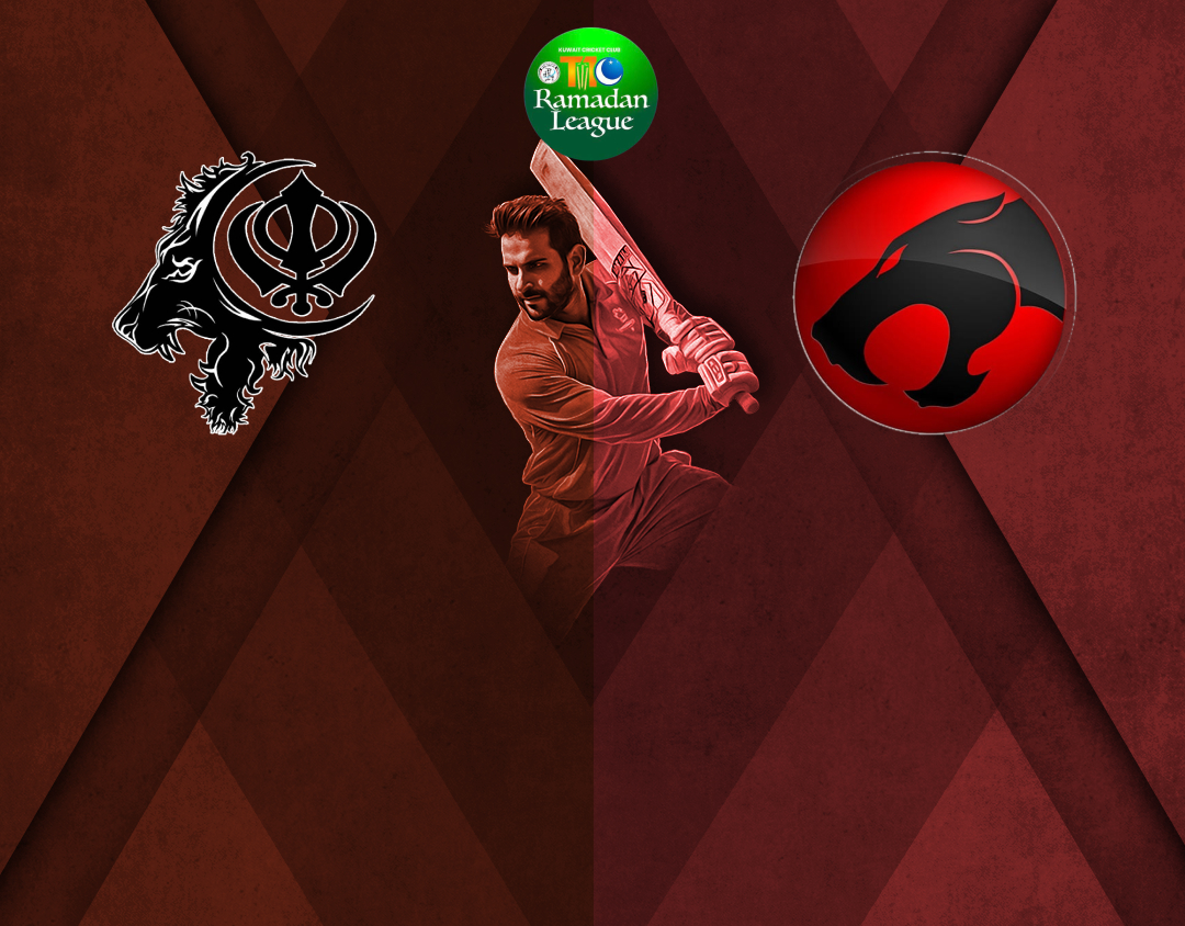 Match 39 of kcc t10 anjum raza shah ramadan trophy, 2025: sbs cc vs thunder cats banner