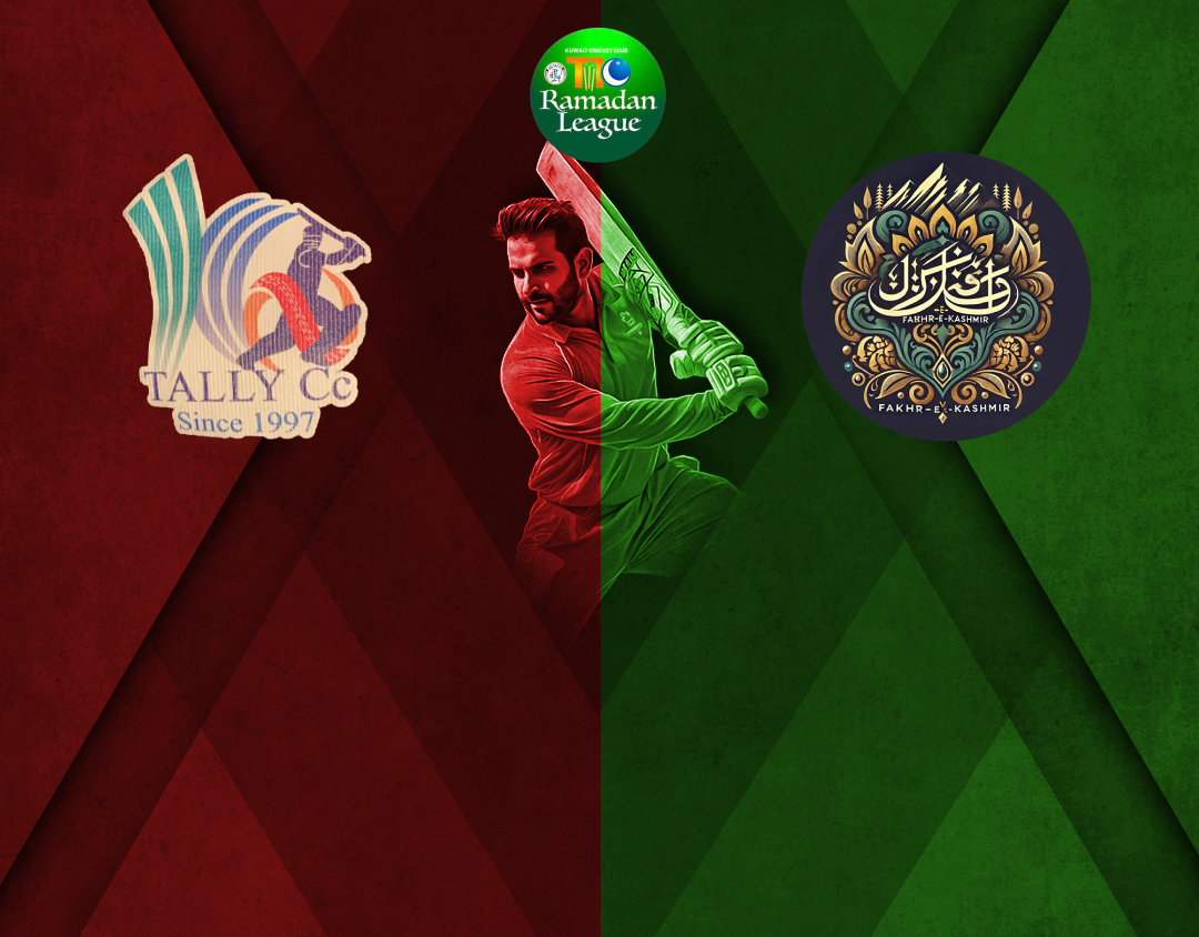 1st semi-final of kcc t10 anjum raza shah ramadan trophy, 2025: tally drfs vs fakhr-e-kashmir banner