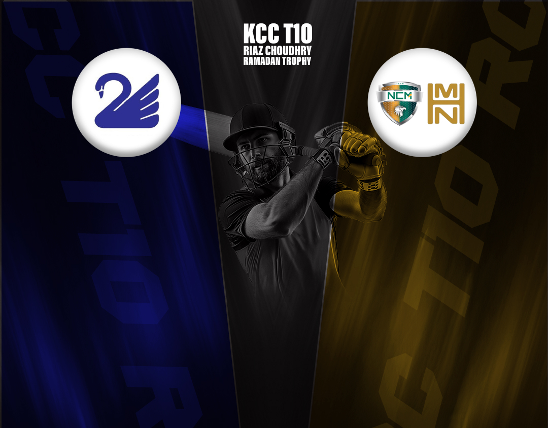 1st semi-final of kcc t10 riaz choudhry ramadan trophy, 2025: kuwait swedish vs al hajery team xi banner