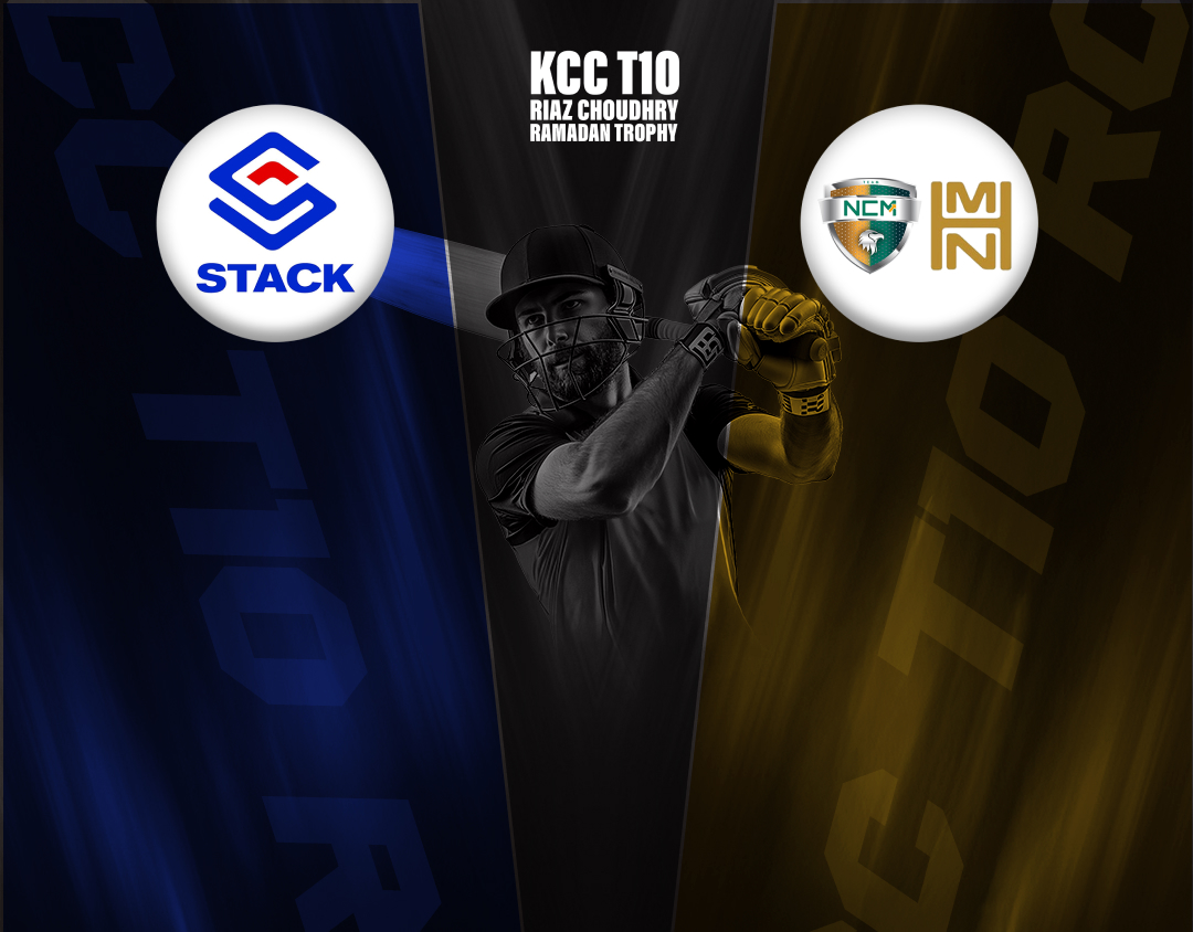 Match 11 of kcc t10 riaz choudhry ramadan trophy, 2025: stack cc vs al hajery team xi banner