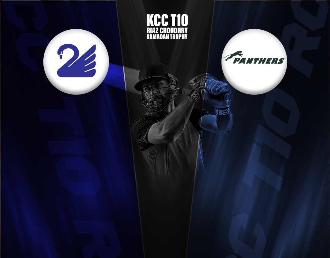 Match 13 of kcc t10 riaz choudhry ramadan trophy, 2025: kuwait swedish vs ace krm panthers banner