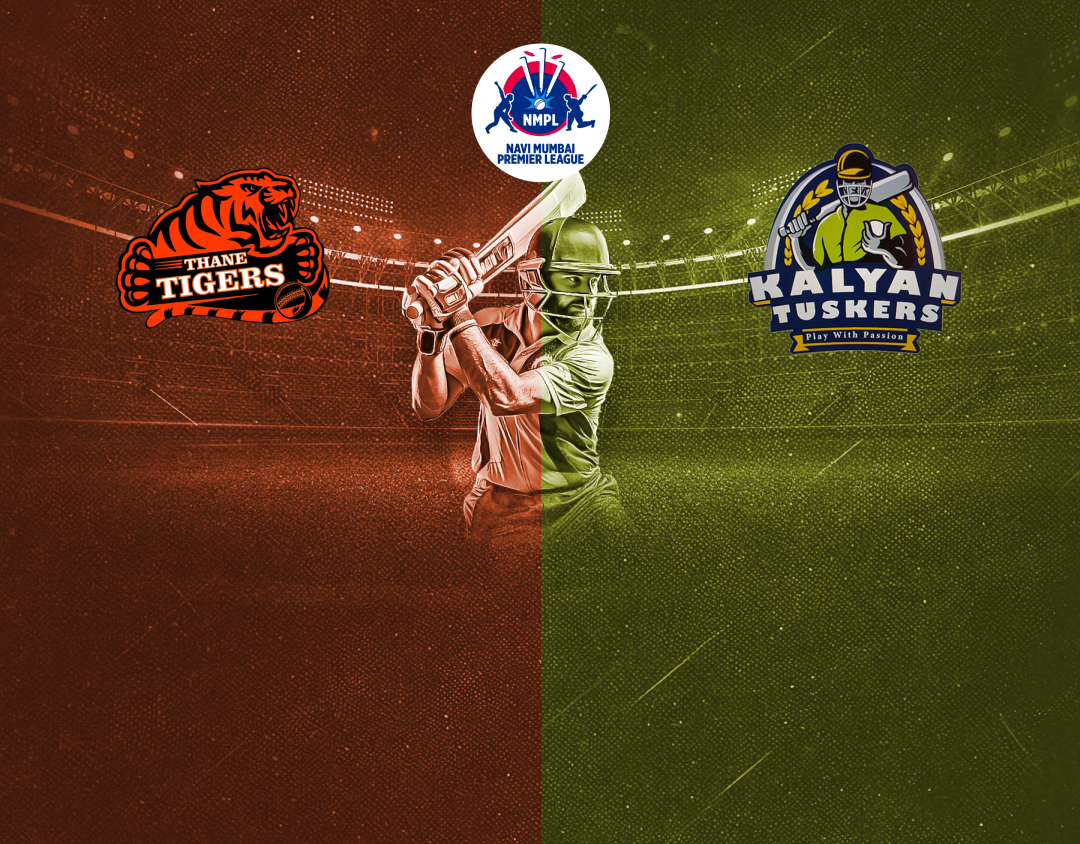 Match 4 of navi mumbai premier league t20, 2025: thane tigers vs kalyan tuskers banner