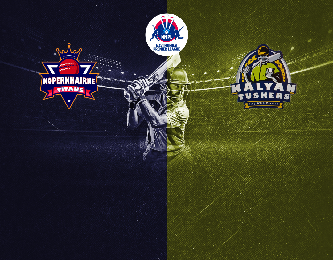Match 10 of navi mumbai premier league t20, 2025: koparkhairne titans vs kalyan tuskers banner