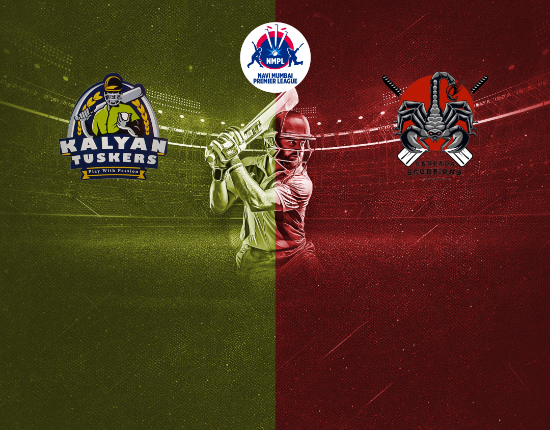 Match 13 of navi mumbai premier league t20, 2025: kalyan tuskers vs sanpada scorpions banner
