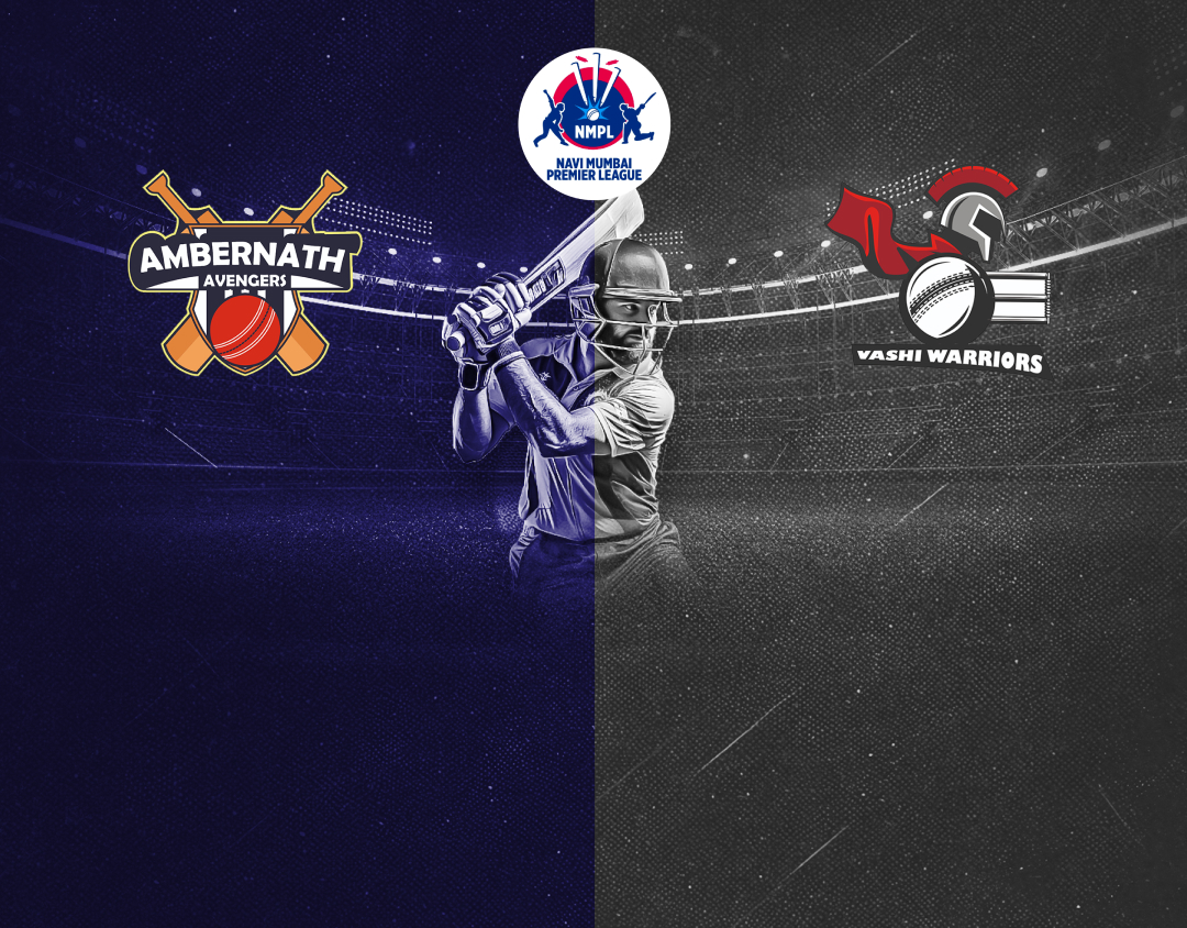 Match 19 of navi mumbai premier league t20, 2025: ambernath avengers vs vashi warriors banner