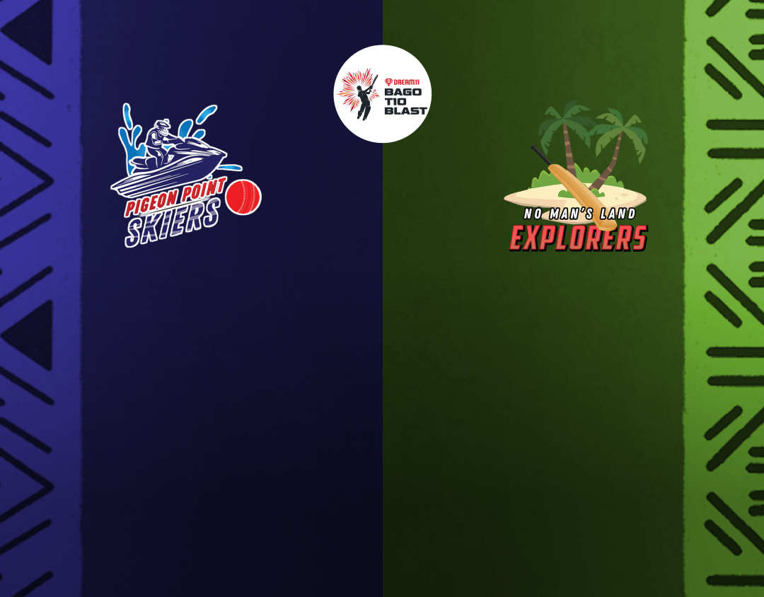 Match 12 of dream11 bago t10 blast, 3rd edition, 2025: pigeon point skiers vs no mans land explorers banner