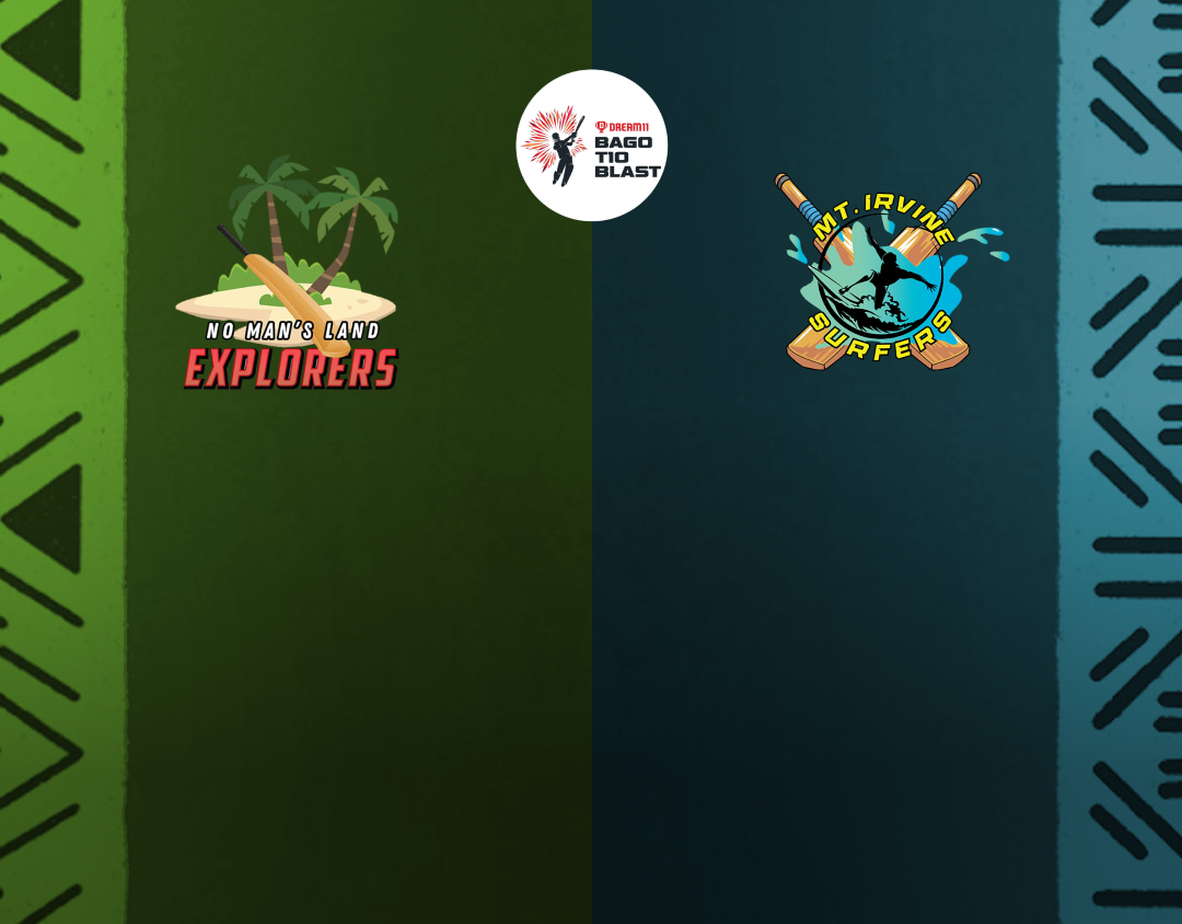 Match 16 of dream11 bago t10 blast, 3rd edition, 2025: no mans land explorers vs mt irvine surfers banner