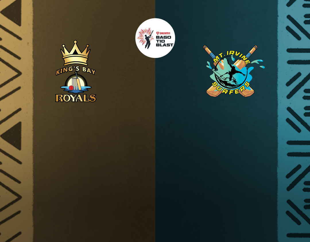 Match 25 of dream11 bago t10 blast, 3rd edition, 2025: kings bay royals vs mt irvine surfers banner