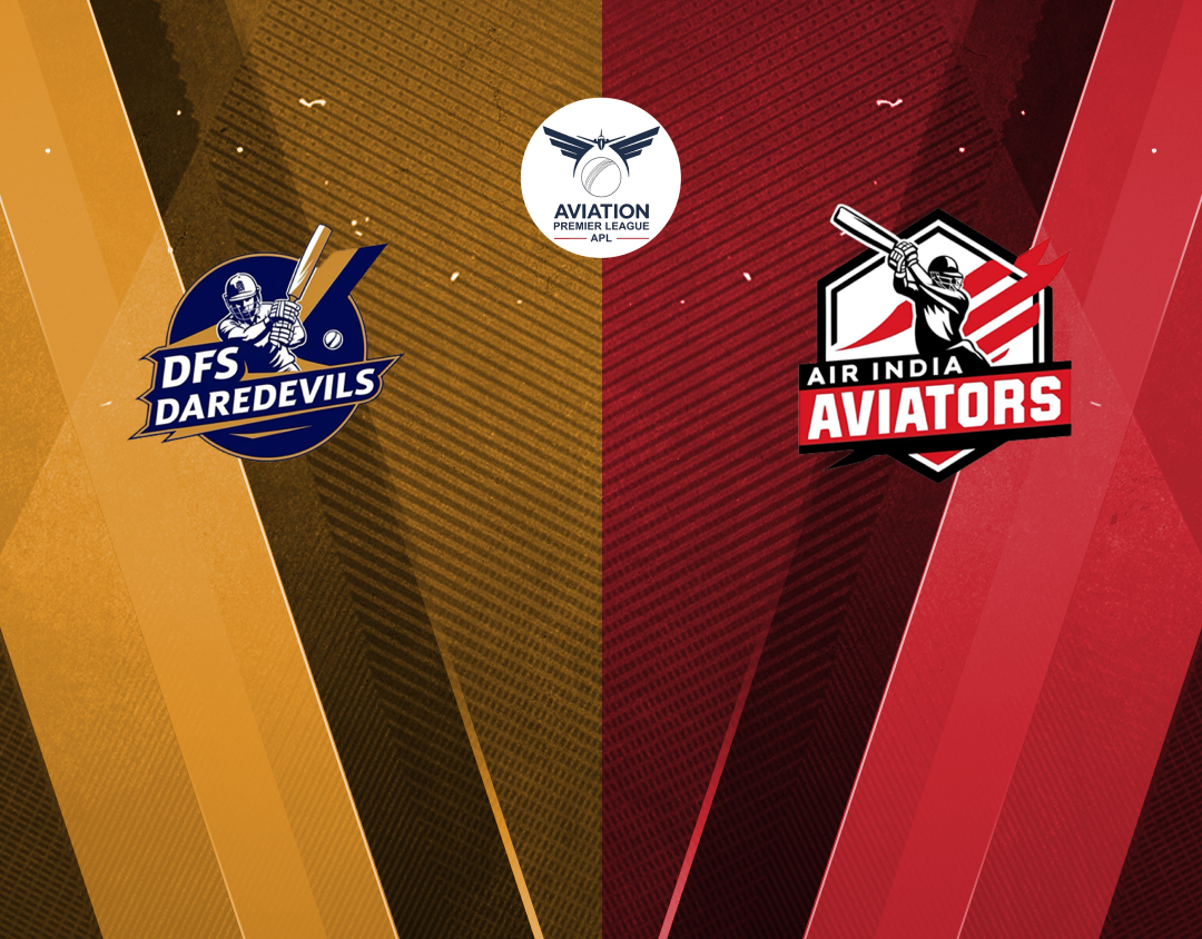  Of tbcpl10 aviation premier league: air india aviators vs dfs daredevils banner