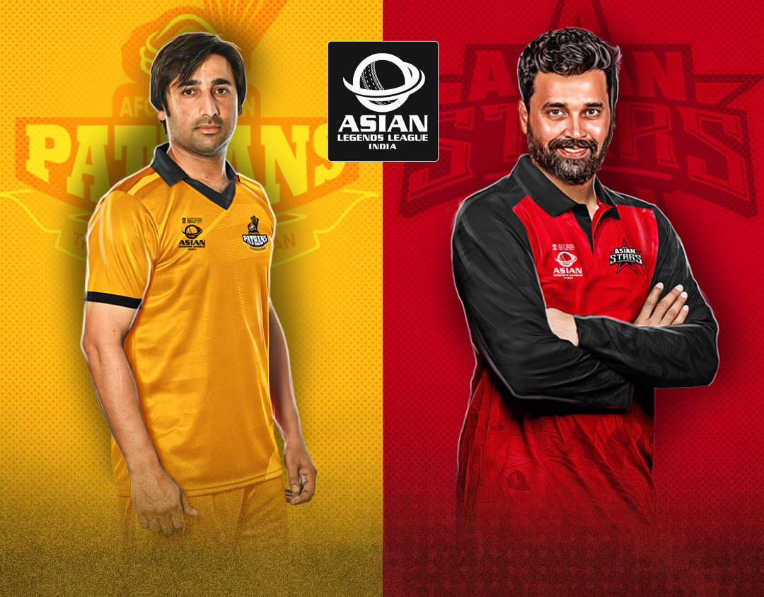 Match 1 of asian legends league, 2025: afghanistan pathans vs rest of asian stars banner