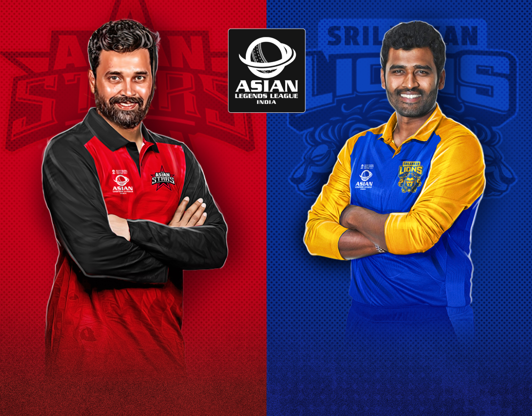 Match 7 of asian legends league, 2025: rest of asian stars vs sri lankan lions banner