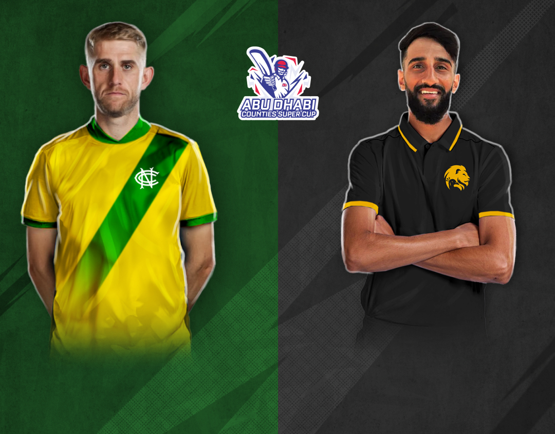 Match 2 of abu dhabi t20 counties super cup, 2025: nottinghamshire vs south asian cricket academy banner
