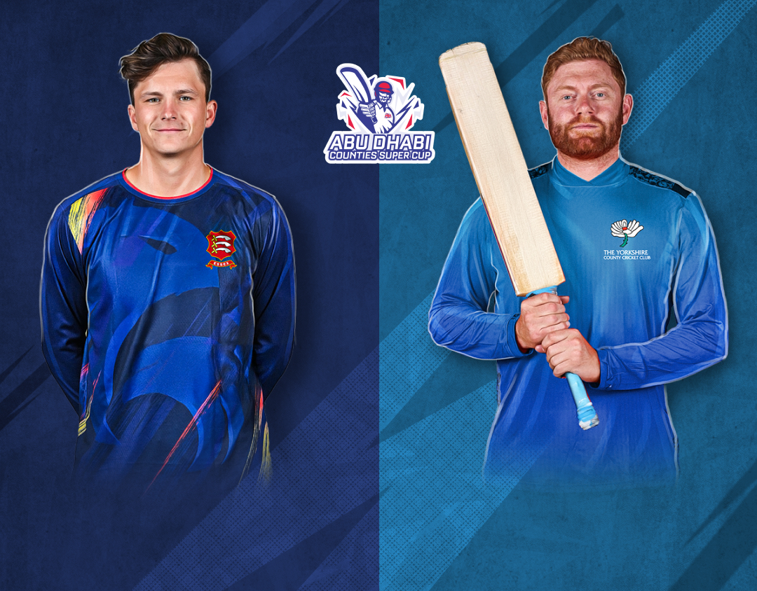 Match 3 of abu dhabi t20 counties super cup, 2025: essex vs yorkshire banner
