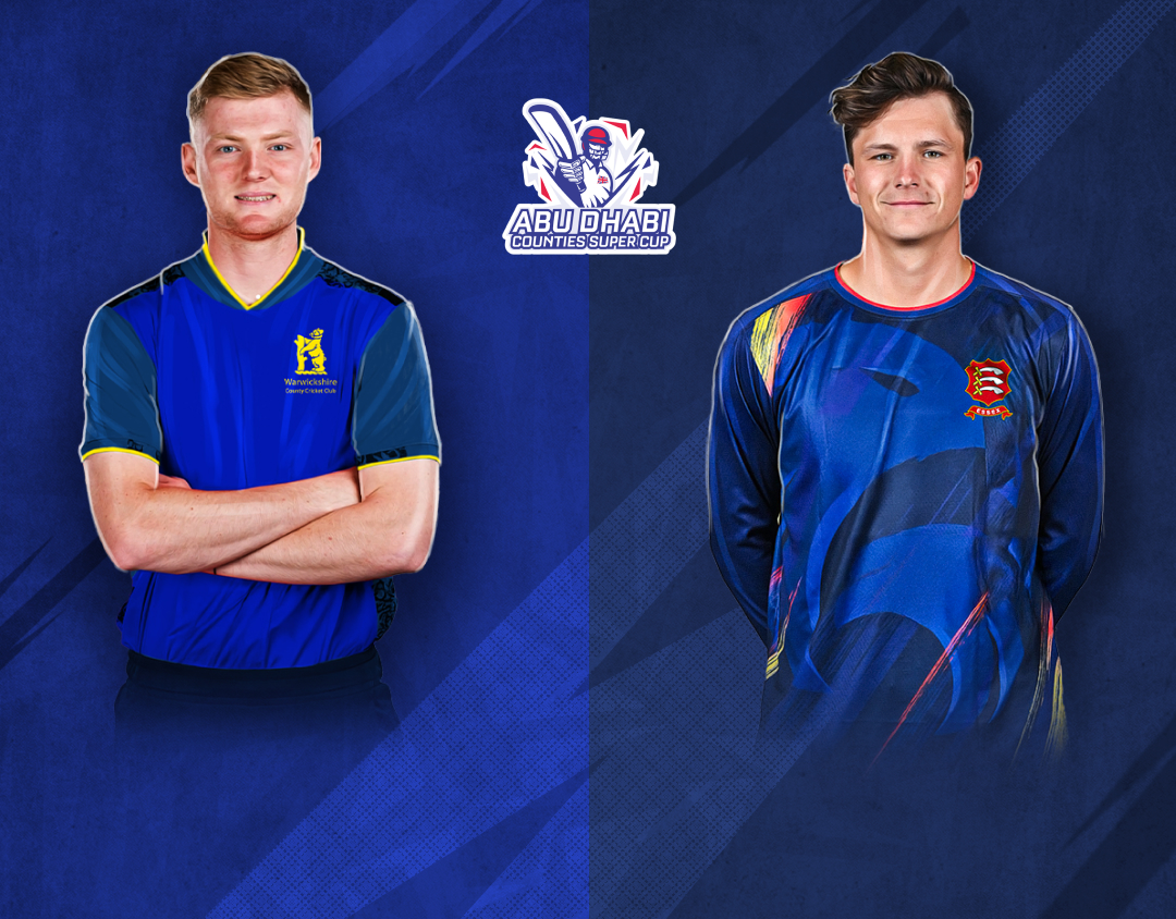 Match 5 of abu dhabi t20 counties super cup, 2025: warwickshire vs essex banner