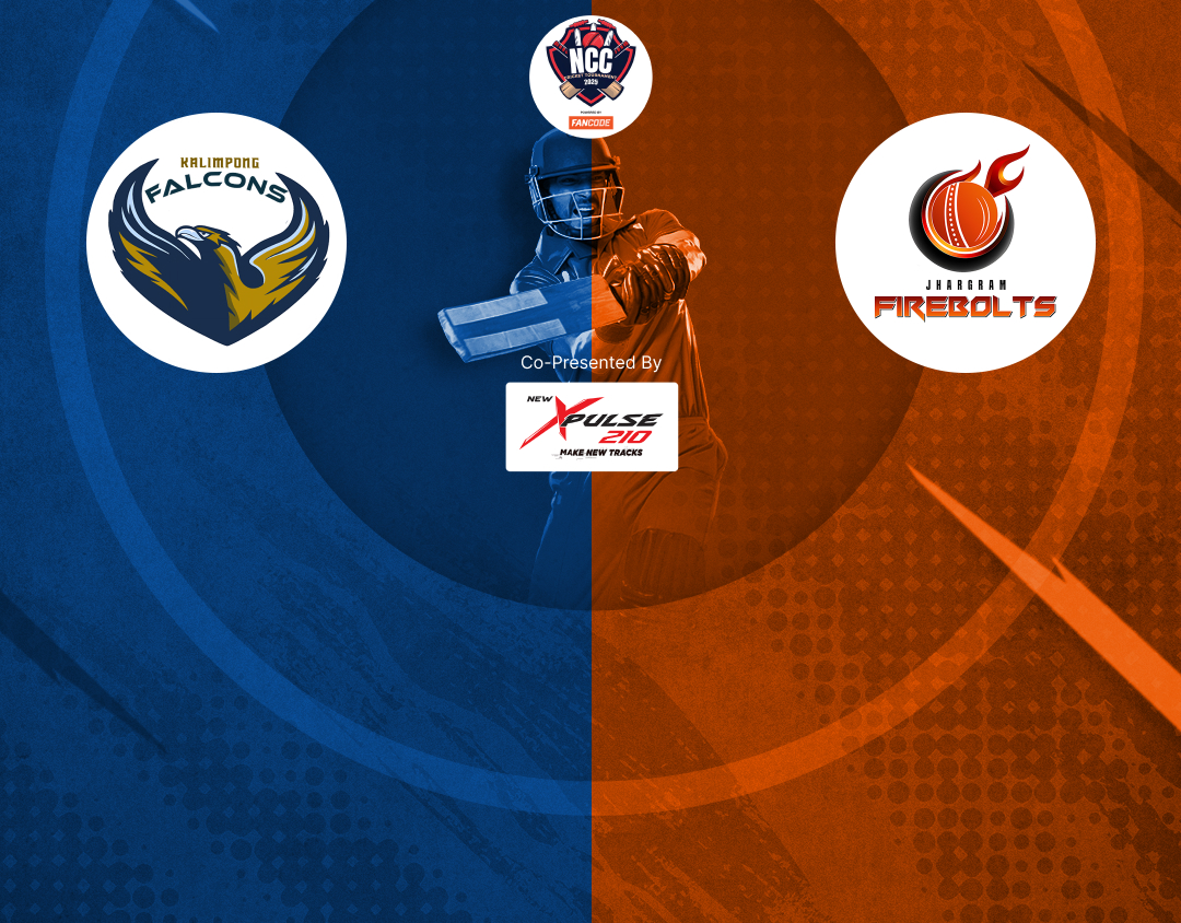 Match 7 of kolkata ncc t20: kalimpong falcons vs jhargram firebolts banner