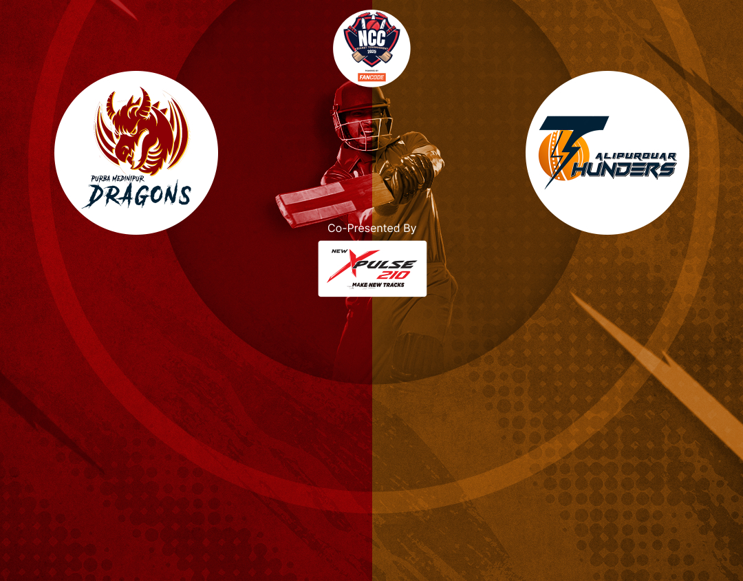 Final of kolkata ncc t20: purba medinipur dragons vs alipurduar thunders banner
