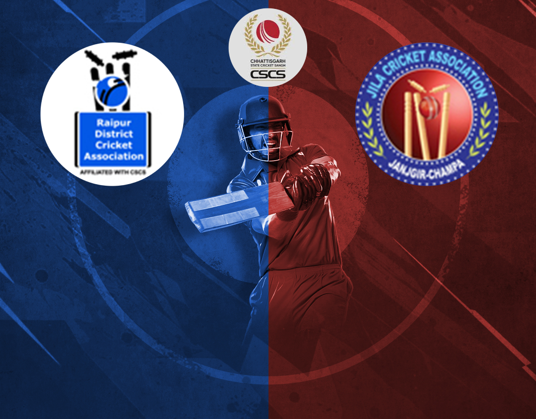 Match 20 of senior elite group t20 tournament: raipur blue vs janjgir champa banner