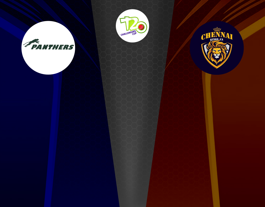Match 10 of kcc t20 challengers a league, 3rd edition, 2025: ace krm panthers vs chennai kings ca banner