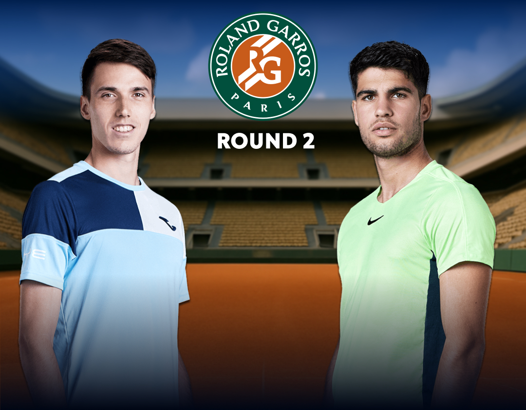 Round 2 of roland garros 2025 banner
