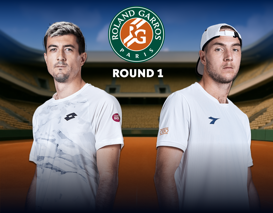 Round 1 of roland garros 2025 banner