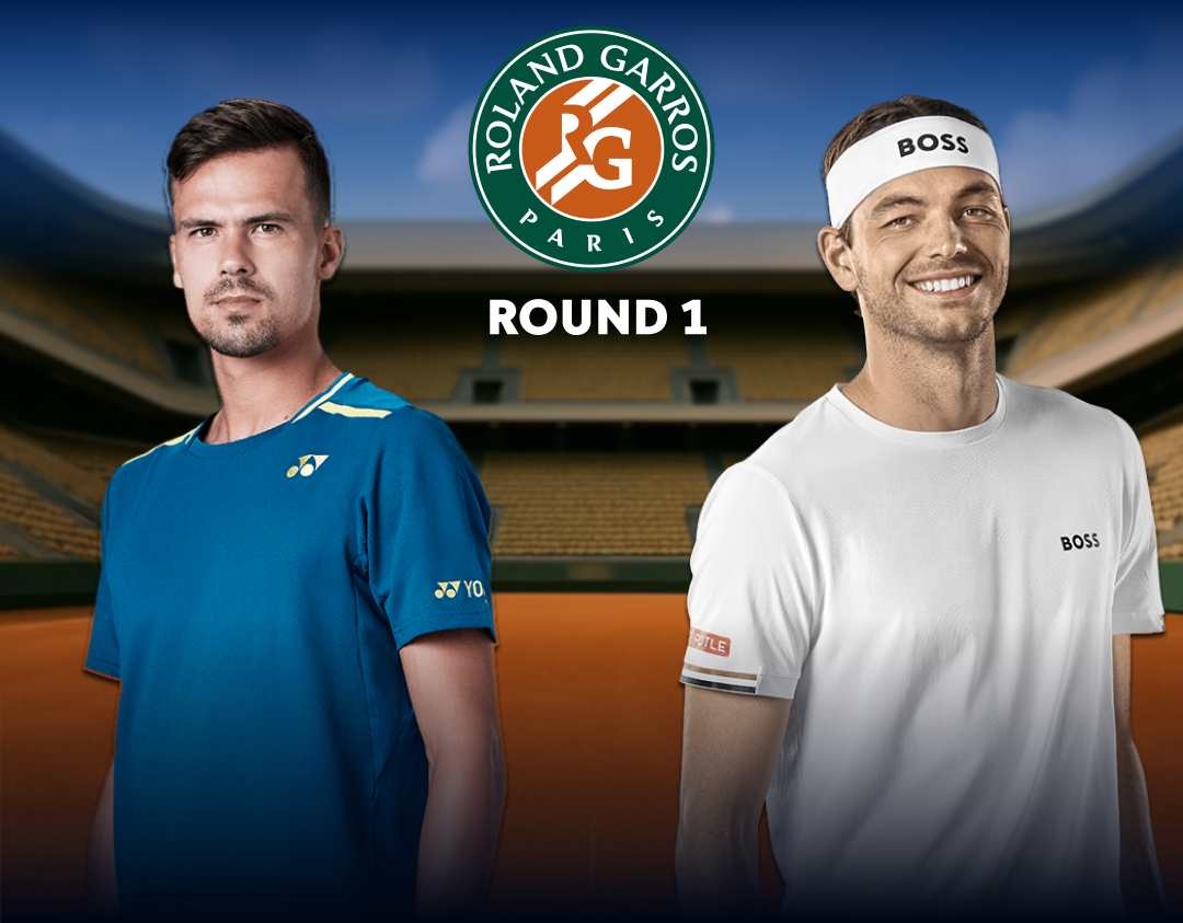 Round 1 of roland garros 2025 banner