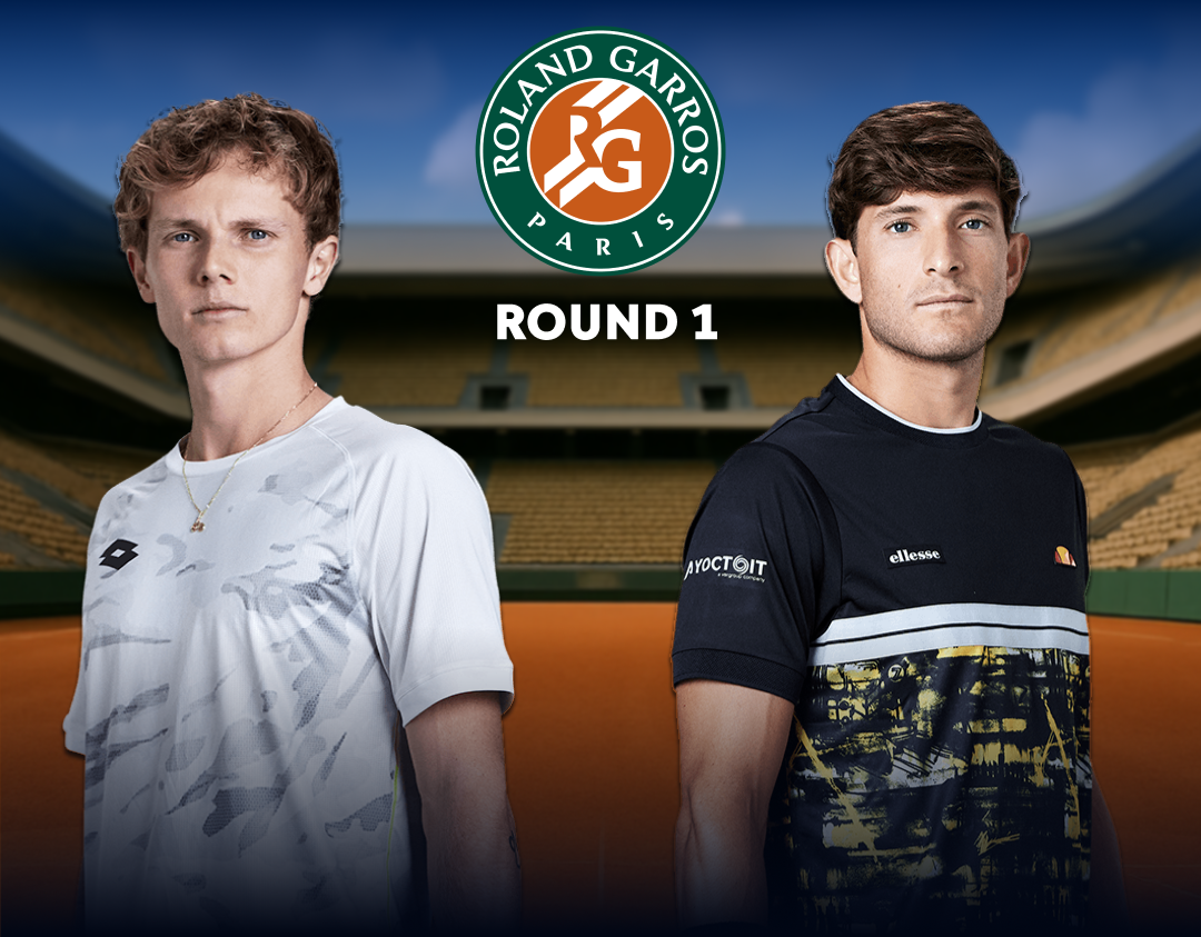 Round 1 of roland garros 2025 banner