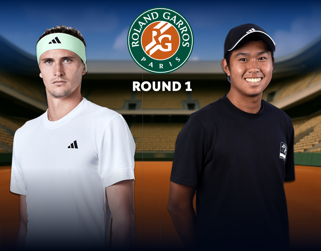 Round 1 of roland garros 2025 banner